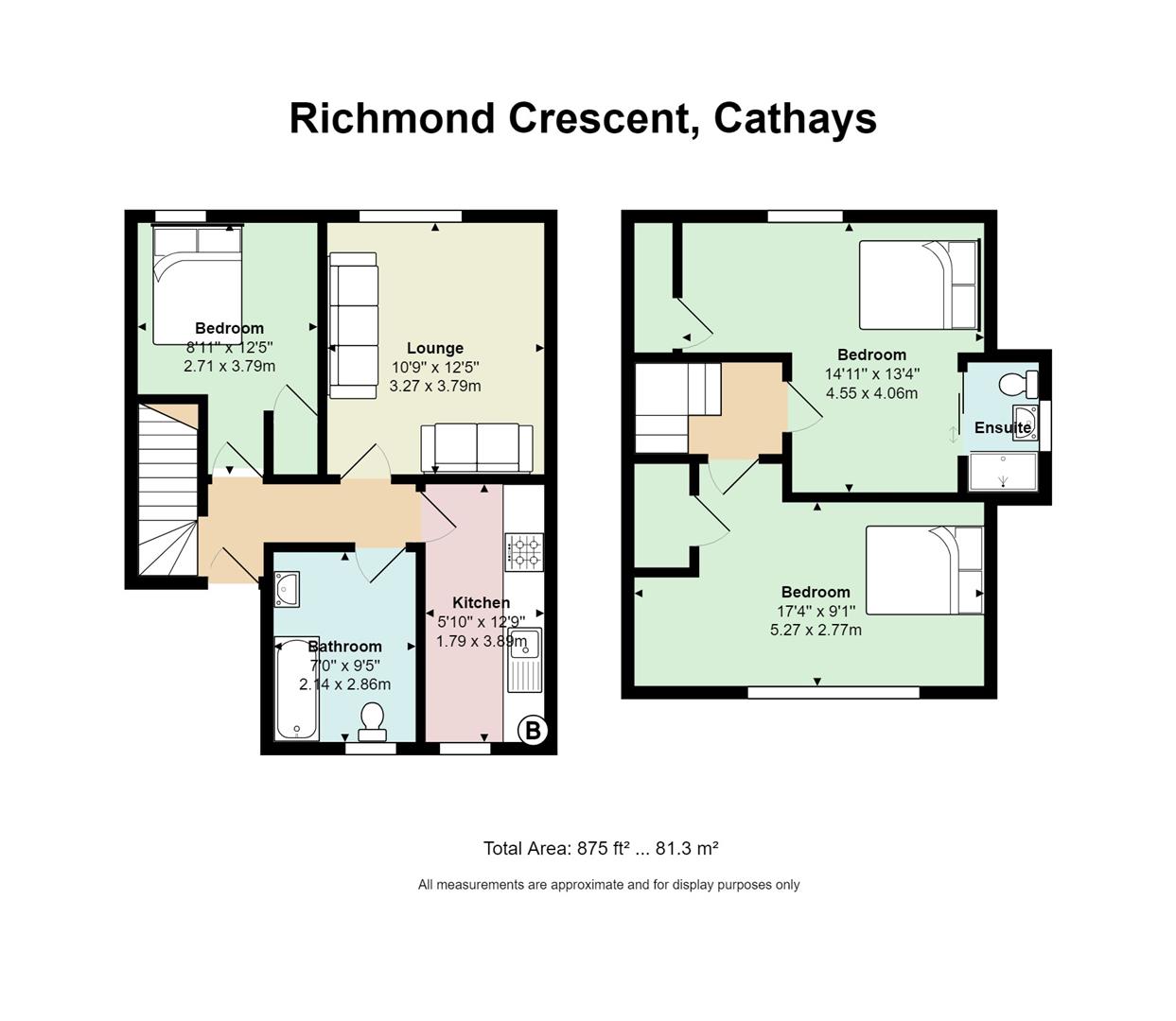 Floorplan for Richmond Crescent, Roath